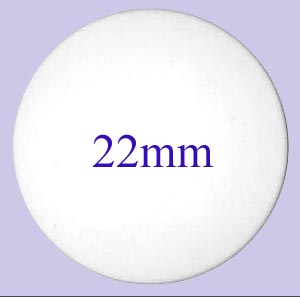 PLASTIC SELF COVER BUTTONS 22mm 1